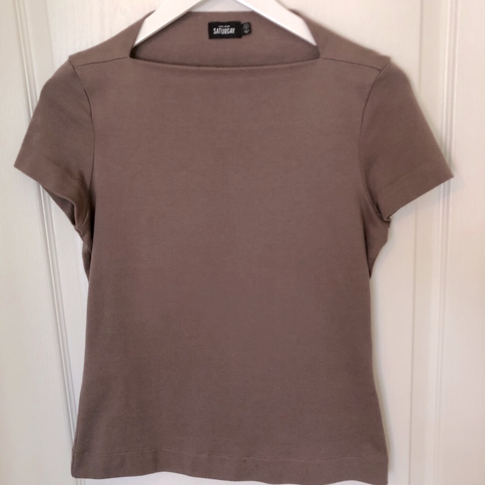 Kate Spade Saturday Square Neck Top Size S